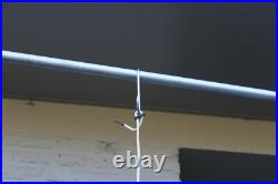 Vintage 1950 teak opaline MAssive lighting company pendant lamp chandelier