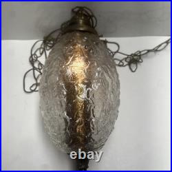 Vintage 1960-70s Swag Lamp. Working! Approximately 21 Long And 8 Wide Read