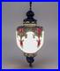 Vintage 1960's-1970's Retro Mcm Turkish Mosaic Glass Hanging Swag Light/Lamp