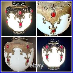 Vintage 1960's-1970's Retro Mcm Turkish Mosaic Glass Hanging Swag Light/Lamp Vintage 1960's-1970's Retro Mcm Turkish Mosaic Glass Hanging Swag Light/Lamp