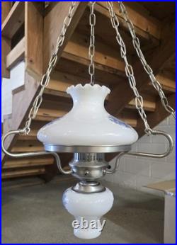Vintage 1960's 1970's Swag Hanging Lamp Light