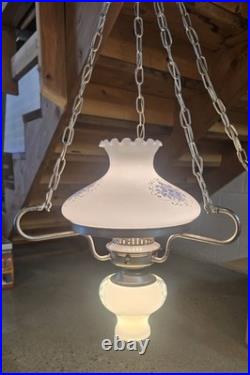 Vintage 1960's 1970's Swag Hanging Lamp Light