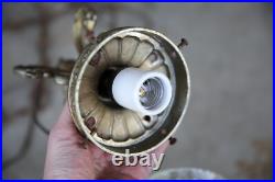 Vintage 1960's MCM Hollywood Regency Pineapple Glass Hanging Swag Lamp Light Vintage 1960's MCM Hollywood Regency Pineapple Glass Hanging Swag Lamp Light