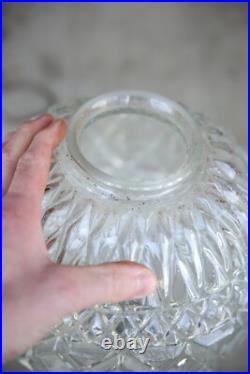 Vintage 1960's MCM Hollywood Regency Pineapple Glass Hanging Swag Lamp Light Vintage 1960's MCM Hollywood Regency Pineapple Glass Hanging Swag Lamp Light