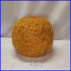 Vintage 1960's MID CENTURY MODERN Orange SPAGHETTI SWAG Lamp ShadeSpun Lucite