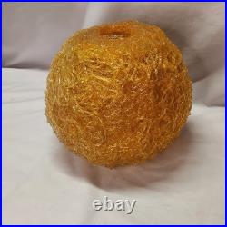 Vintage 1960's MID CENTURY MODERN Orange SPAGHETTI SWAG Lamp ShadeSpun Lucite