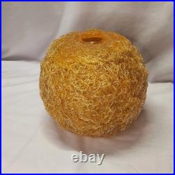 Vintage 1960's MID CENTURY MODERN Orange SPAGHETTI SWAG Lamp ShadeSpun Lucite