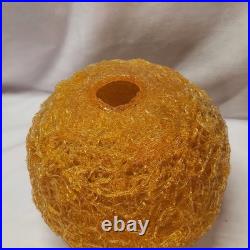 Vintage 1960's MID CENTURY MODERN Orange SPAGHETTI SWAG Lamp ShadeSpun Lucite