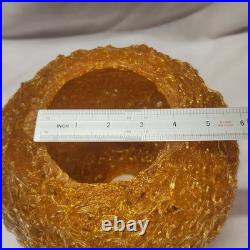 Vintage 1960's MID CENTURY MODERN Orange SPAGHETTI SWAG Lamp ShadeSpun Lucite