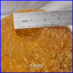Vintage 1960's MID CENTURY MODERN Orange SPAGHETTI SWAG Lamp ShadeSpun Lucite