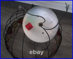 Vintage 1970's Lightcraft MCM Umbrella Cage Pendant Light Fixture Vintage 1970's Lightcraft MCM Umbrella Cage Pendant Light Fixture