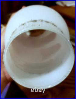 Vintage 1970's Retro Hobnail Hurricane Hanging Swag Lamp Clear Glass 16