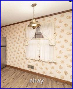 Vintage 1970s Brass Pendant Light with Milk Glass Shade Colonial Style