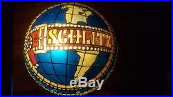 Vintage 1977 Schlitz Beer Pool Hanging Globe Lamp Light Bar Sign