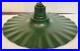 Vintage 20 Industrial Radial Wave Ruffled Light Fixture Shade Green Pendant