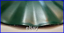 Vintage 20 Industrial Radial Wave Ruffled Light Fixture Shade Green Pendant