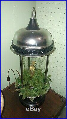 Vintage 27 Rain Oil Hanging Lamp Greek Goddes Lucite Clear Unusual
