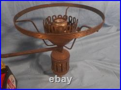 Vintage 2 Light Hanging Chandelier Replica Gas Lamp Style