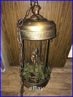 Vintage 32 Hanging Oil Rain Lamp-See Details