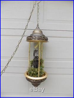 Vintage 34 Hanging Swag Creators OLD GRIST MILL Motion Mineral Oil Rain Lamp