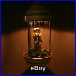 Vintage 36 Creators Swag Hanging Light Rain Oil Nude Lady 3 Goddess Pillar Lamp