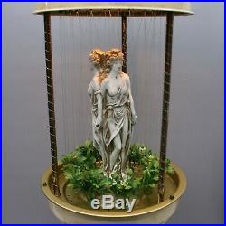 Vintage 36 Creators Swag Hanging Light Rain Oil Nude Lady 3 Goddess Pillar Lamp