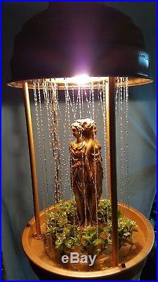 Vintage 36 Hanging Triple Goddess Oil Rain Lamp RARE