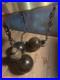 Vintage 3 Globe Hanging chain Lamp Light with Diffuser Metal globe caps