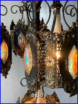 Vintage 5-Light Chandelier Lighting Hanging Fixture Pendent Lamp