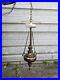 Vintage 70's hanging swag chain lamp No Shade Very Heavy WORKS