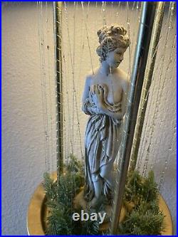 Vintage 70s Hanging Oil Rain Lamp Nude Lady Greek Goddess RARE