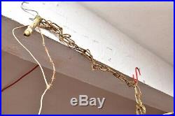 Vintage ART DECO Ceiling Light Lamp Fixture Pendant 3 blb hanging chandelier 13
