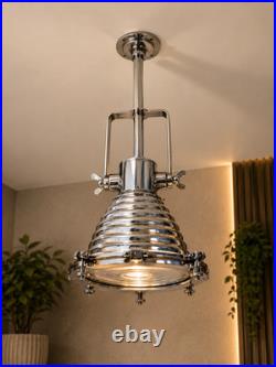 Vintage Aluminum Ceiling Pendant Light Nautical Marine Industrial Hanging Lamp