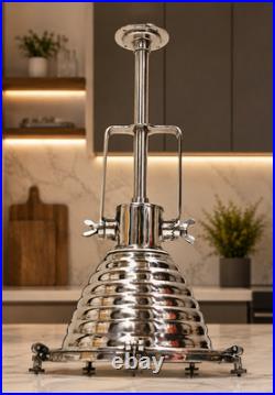 Vintage Aluminum Ceiling Pendant Light Nautical Marine Industrial Hanging Lamp
