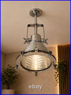 Vintage Aluminum Ceiling Pendant Light Nautical Marine Industrial Hanging Lamp Vintage Aluminum Ceiling Pendant Light Nautical Marine Industrial Hanging Lamp