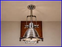Vintage Aluminum Ceiling Pendant Light Nautical Marine Industrial Hanging Lamp Vintage Aluminum Ceiling Pendant Light Nautical Marine Industrial Hanging Lamp