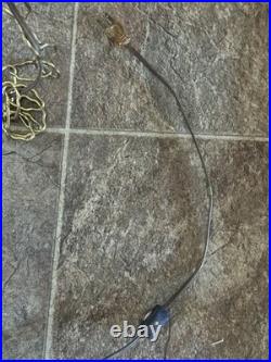 Vintage Amber Globe Hanging Swag Lamp Light