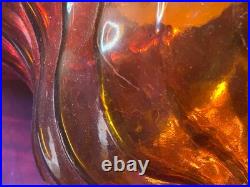 Vintage Amber Orange Yellow Bee Hive Beehive Hanging SWAG LIGHT Lamp Retro 9 Ft