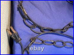 Vintage Amber Orange Yellow Bee Hive Beehive Hanging SWAG LIGHT Lamp Retro 9 Ft