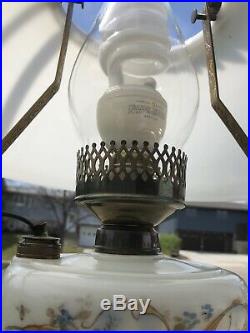 Vintage Antique Bradley & Hubbard B&h Hanging Lamp Glass Font 004