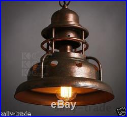 Vintage Antiqued Copper Finish Hanging Pendant Ceiling Lamp Chandelier Light