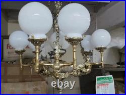 Vintage Art Deco Nouveau Mashaal Hanging Ceiling Fixture Light Chandelier Lamp