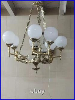 Vintage Art Deco Nouveau Mashaal Hanging Ceiling Fixture Light Chandelier Lamp Vintage Art Deco Nouveau Mashaal Hanging Ceiling Fixture Light Chandelier Lamp