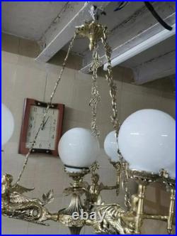 Vintage Art Deco Nouveau Mashaal Hanging Ceiling Fixture Light Chandelier Lamp Vintage Art Deco Nouveau Mashaal Hanging Ceiling Fixture Light Chandelier Lamp