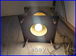 Vintage Asian MCM Pagoda Pendant Hanging Lamp Brass Buddha Zen Swag Light