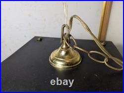 Vintage Asian MCM Pagoda Pendant Hanging Lamp Brass Buddha Zen Swag Light