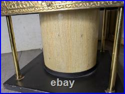 Vintage Asian MCM Pagoda Pendant Hanging Lamp Brass Buddha Zen Swag Light