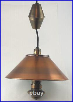 Vintage Atomic Hanging Pull Down Lamp Light Kitchen Ceiling MCM