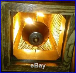 Vintage Bamboo Caged Style Swag Hanging Light Large Bronze Pendant Lamp
