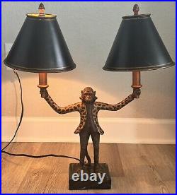Vintage Bill Huebbe STYLE Pair Of Monkey Lamps RARE in Working Condition Vintage Bill Huebbe STYLE Pair Of Monkey Lamps RARE in Working Condition